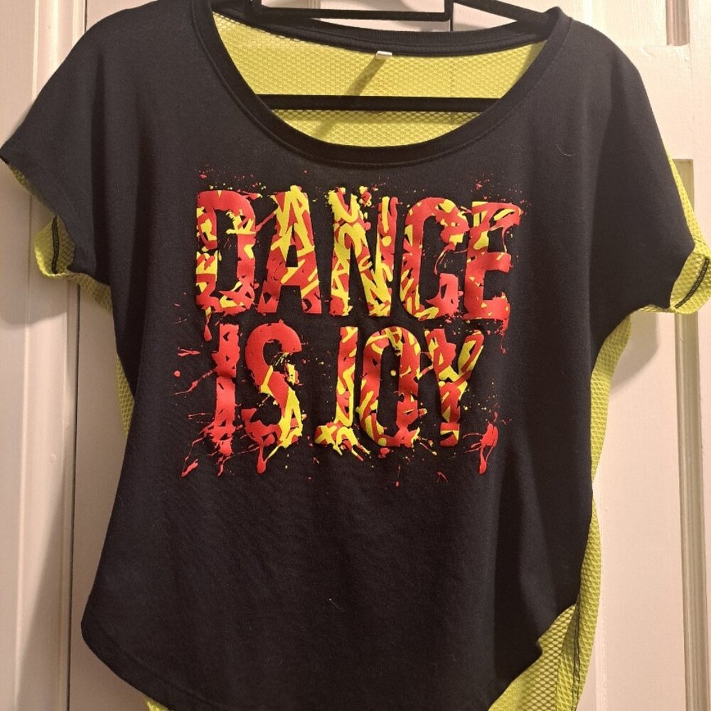 Zumba Dance Top, S/M, Black